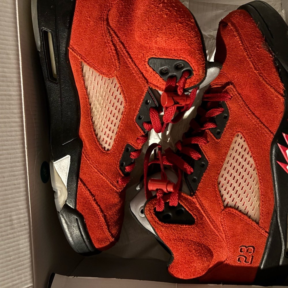 Red and Black Athletic Sneakers